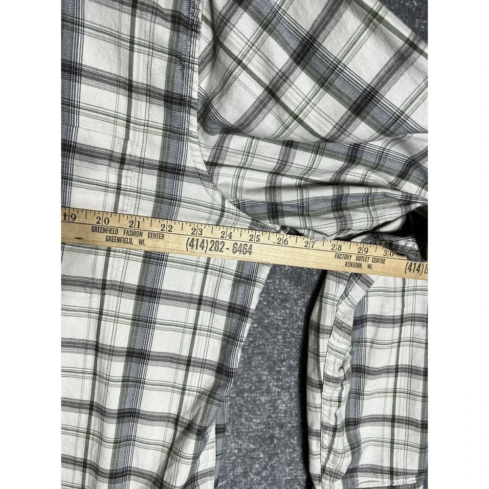 Eddie Bauer Button Down Shirt Mens‎ Size XL Tall Long Sleeve Plaid Pocket